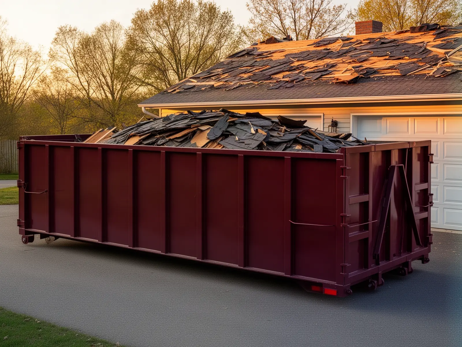 Roll-off dumpster from Phipps & Morrissey Dumpster Rental LLC in Stockton, CA